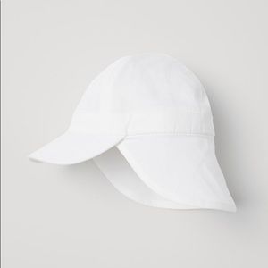 H&M White Cotton Sun Cap